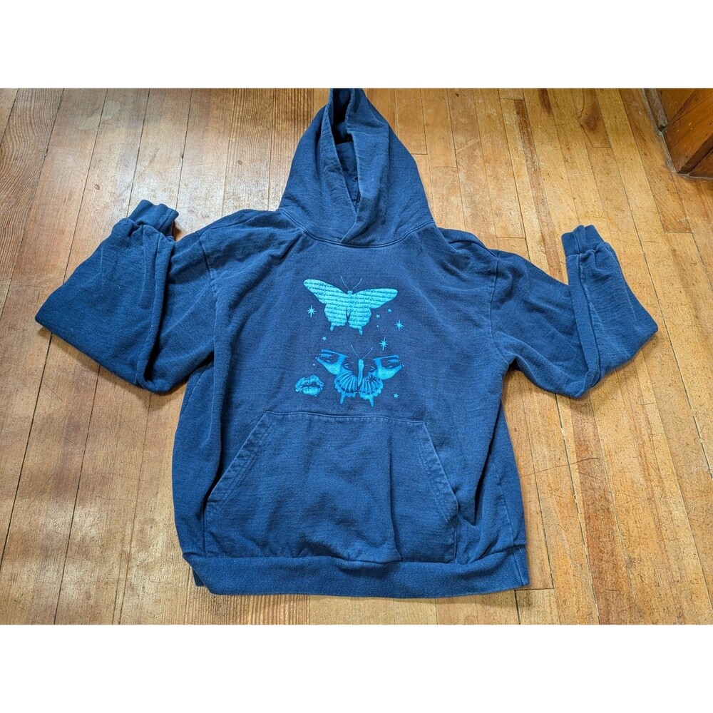 Chappell Roan Butterfly Hoodie Blue Midwest Princess Tour Merch Women’s LARGE L